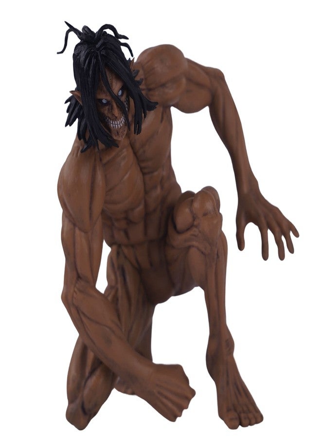 Offo Eren Yeager Action Figure - Attack on Titan Anime Collectible Statue [18cm] for Display Shelf, Room Decor, Office Desk - Gift for Fans & Collectors - Image 1